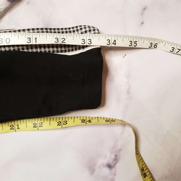 ZARA black with gingham side panel pants XS - Picture 7 of 7